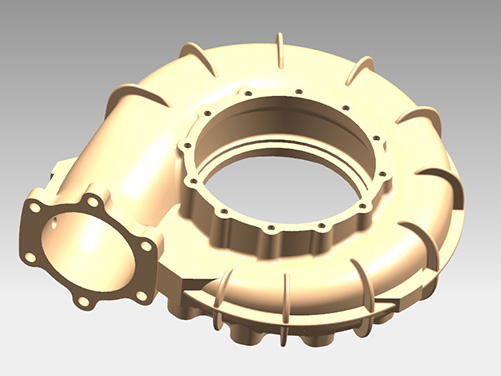 成都涡轮壳逆向设计